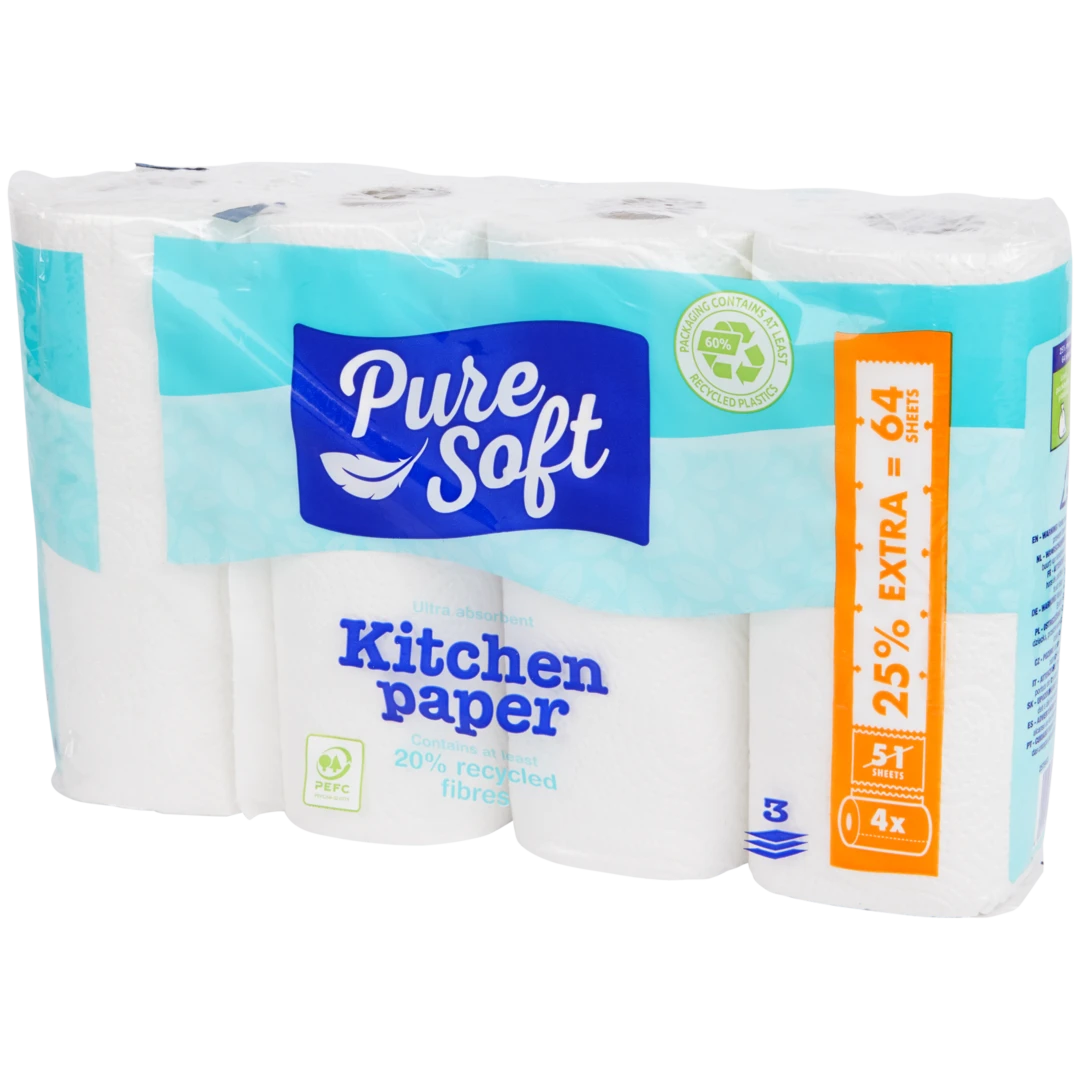 Papel de cozinha Pure Soft 1