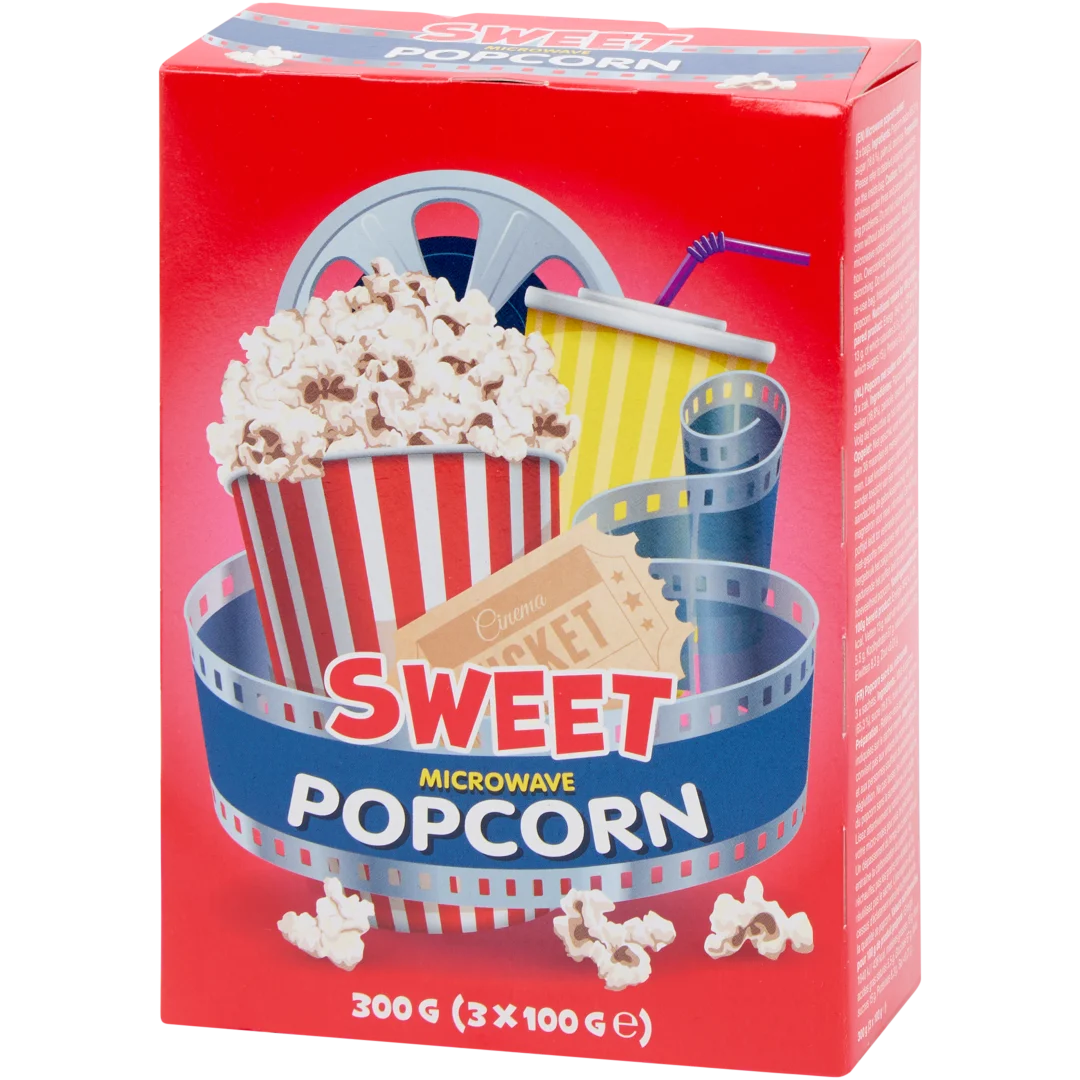 Sladký popcorn do mikrovlnnej rúry 1