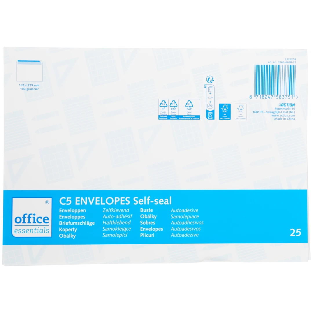 Office Essentials enveloppen C5 1