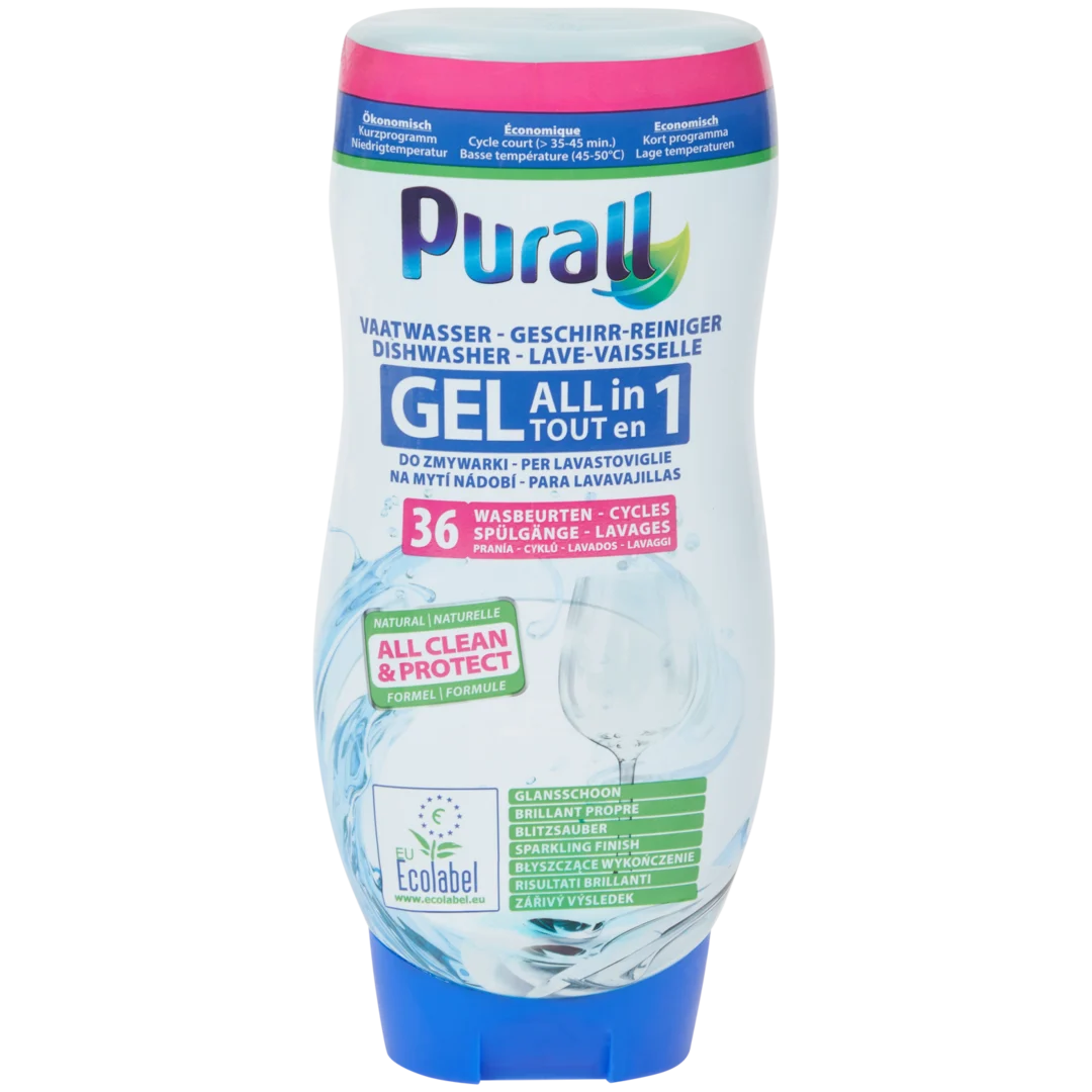 Gel na mytí nádobí Purall All-in-1 1