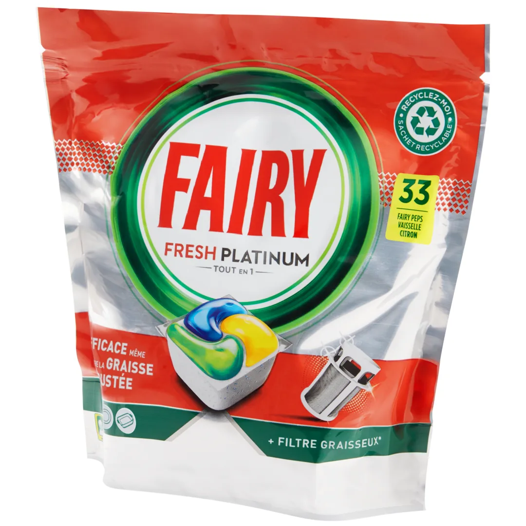 Tablettes pour lave-vaisselle Fairy Fresh Platinum 1