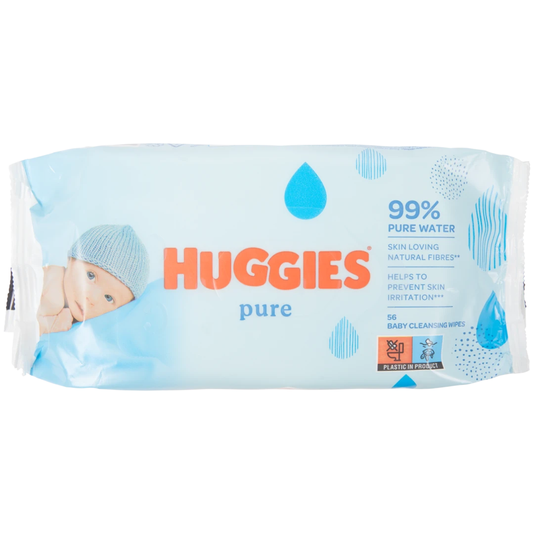 Toalhitas para bebé Huggies Pure 1