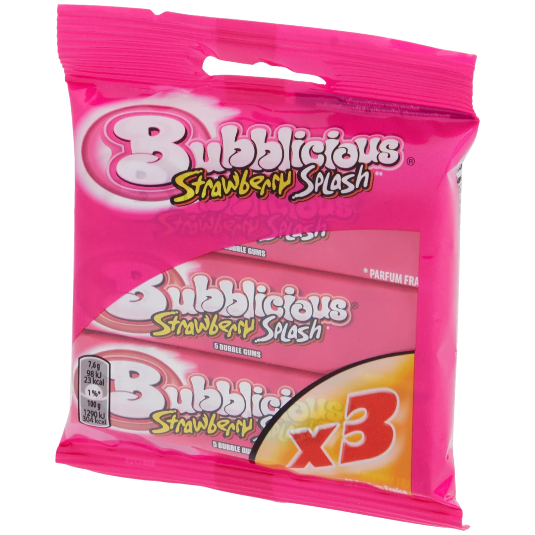 Chewing gum Bubblicious Strawberry Splash 1