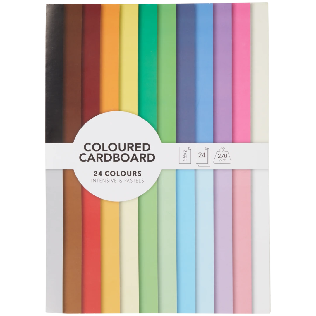 Bloc de papier cartonné coloré 1