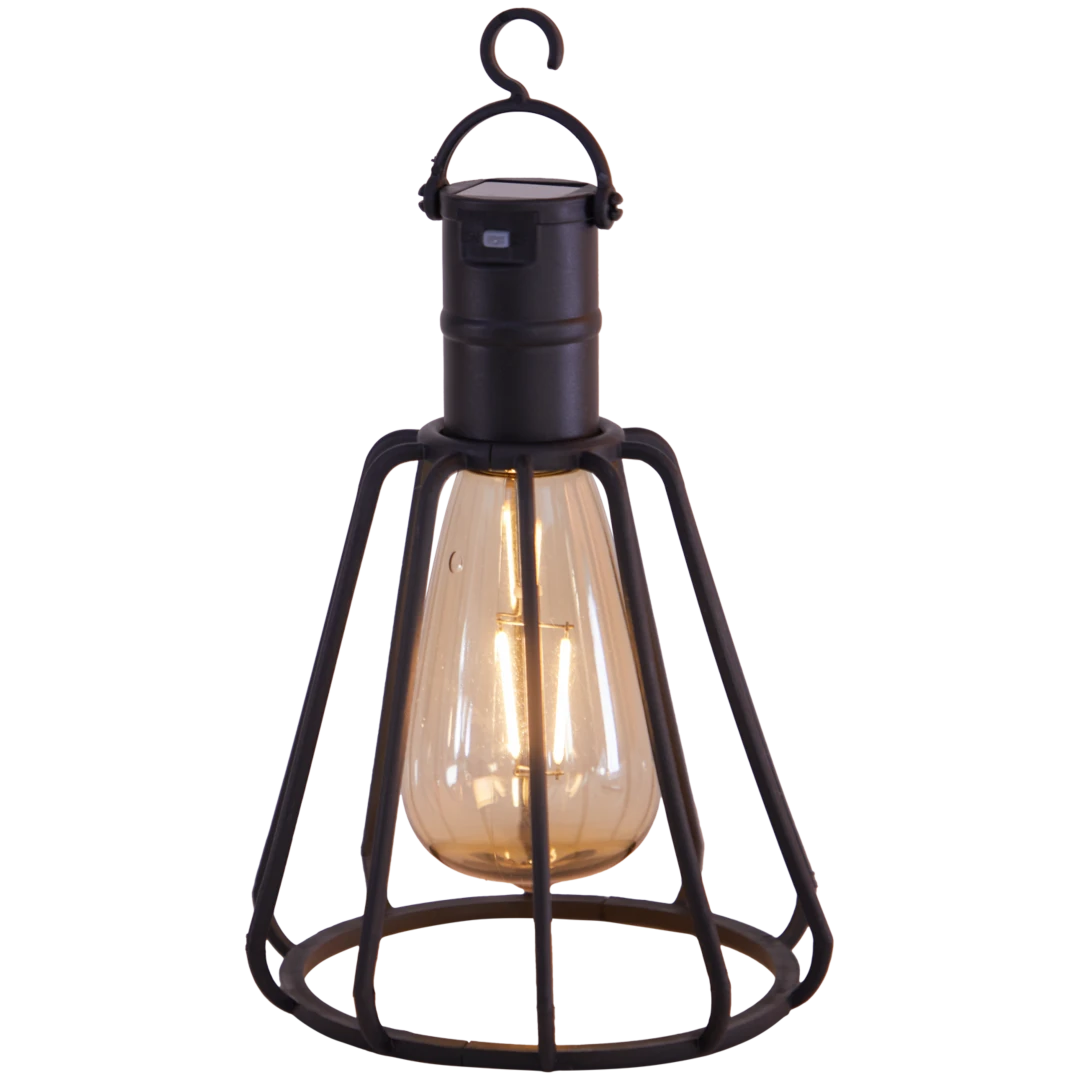 Lampe solaire style industriel 2