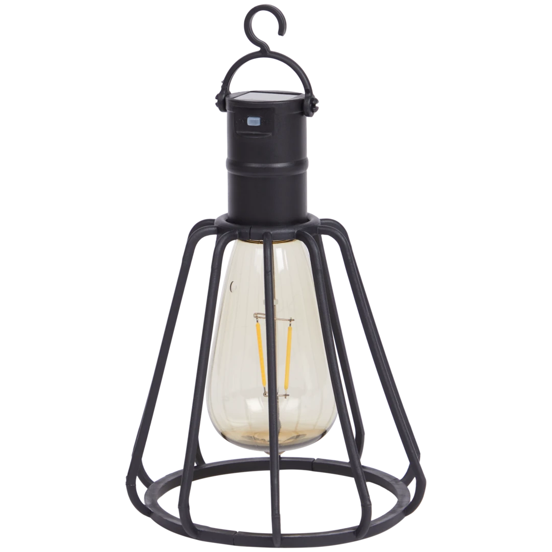 Lampe solaire style industriel 1