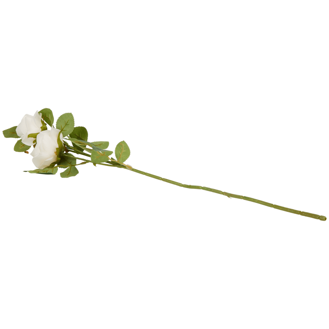Rosa finta su stelo 6