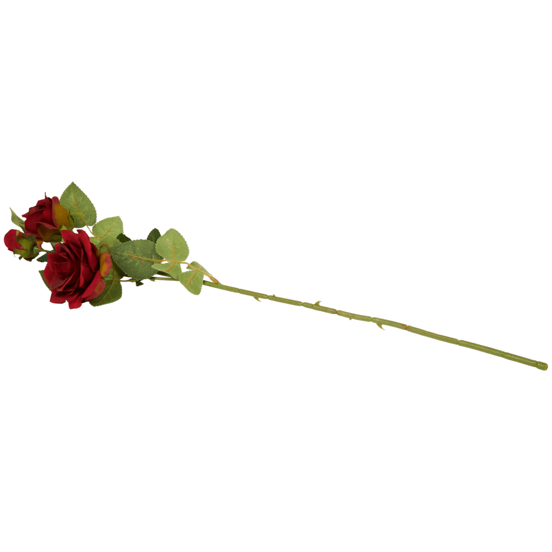 Rosa finta su stelo 1
