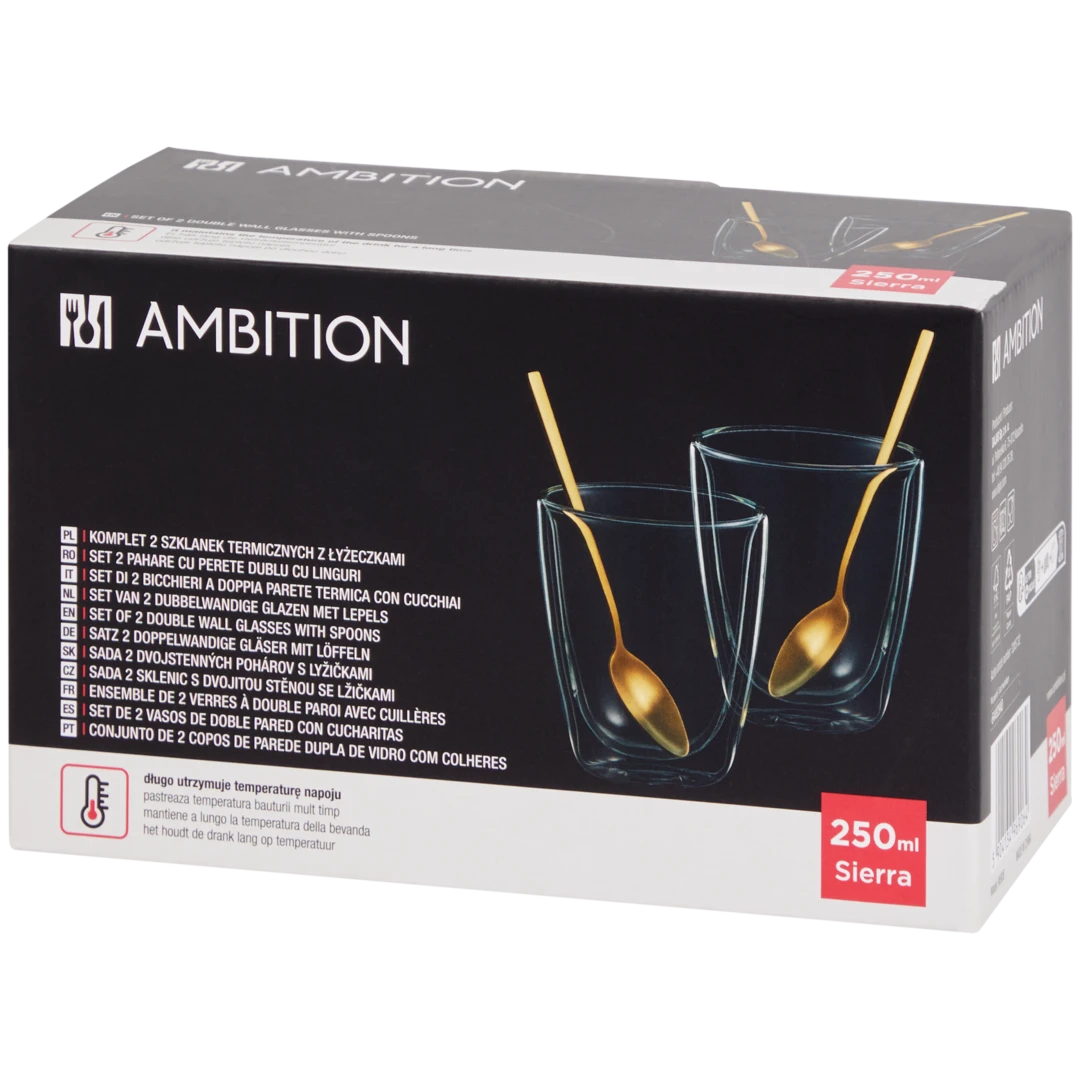 Sklenice na čaj s dvojitou stěnou Ambition Sierra 2
