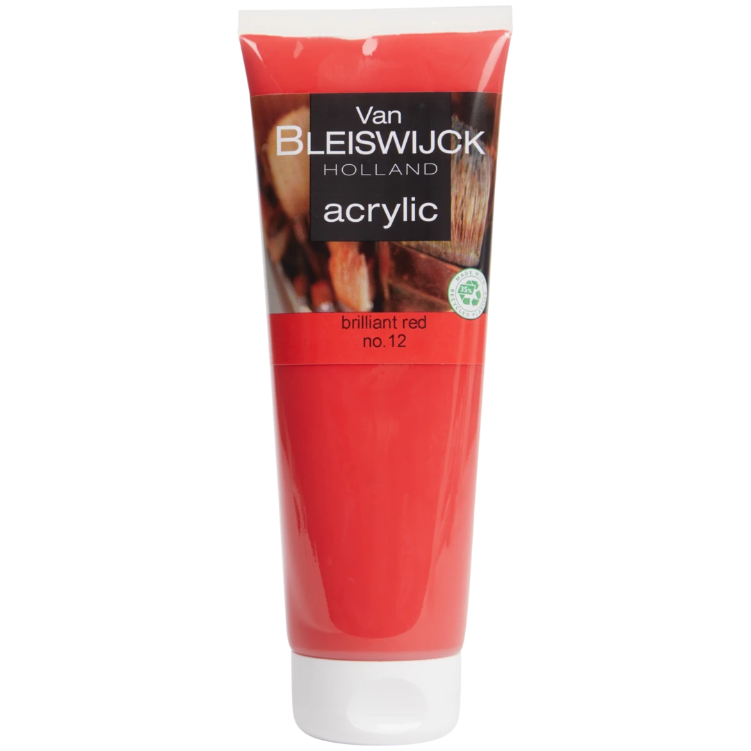 Peinture acrylique Van Bleiswijck Rouge brillant 1