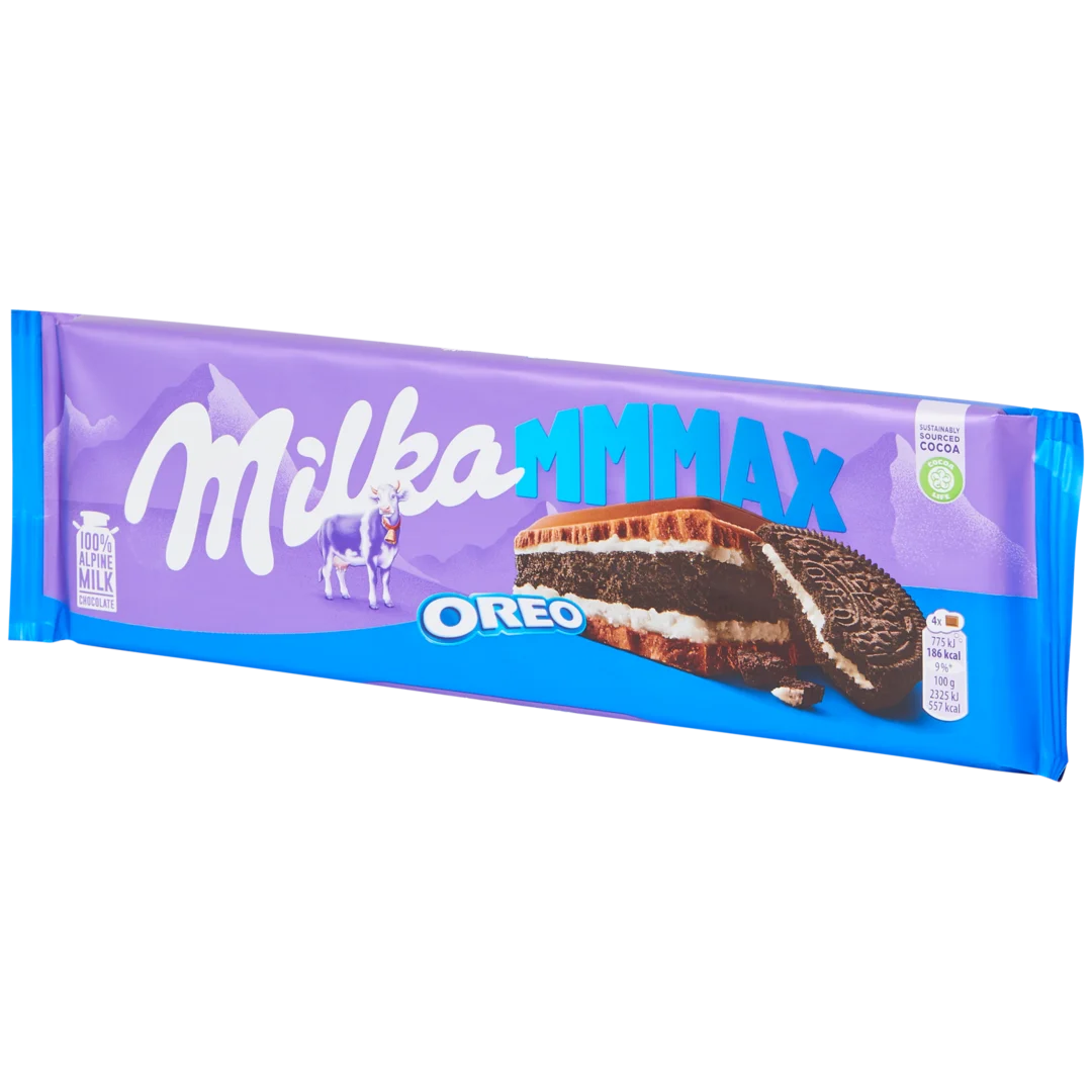 Tablette de chocolat Milka MMMAX Oreo 1
