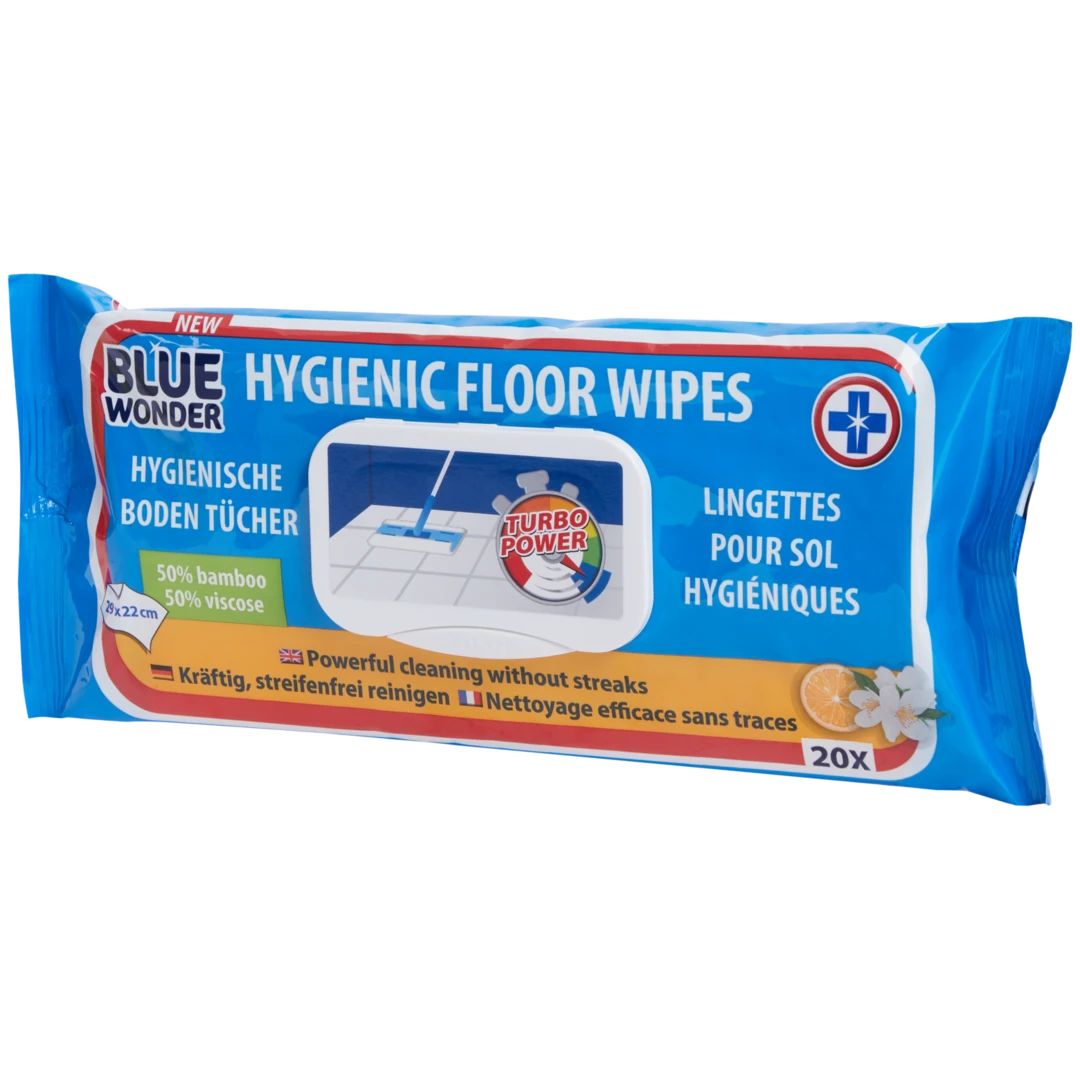 Lingettes hygiéniques pour sol Blue Wonder 1