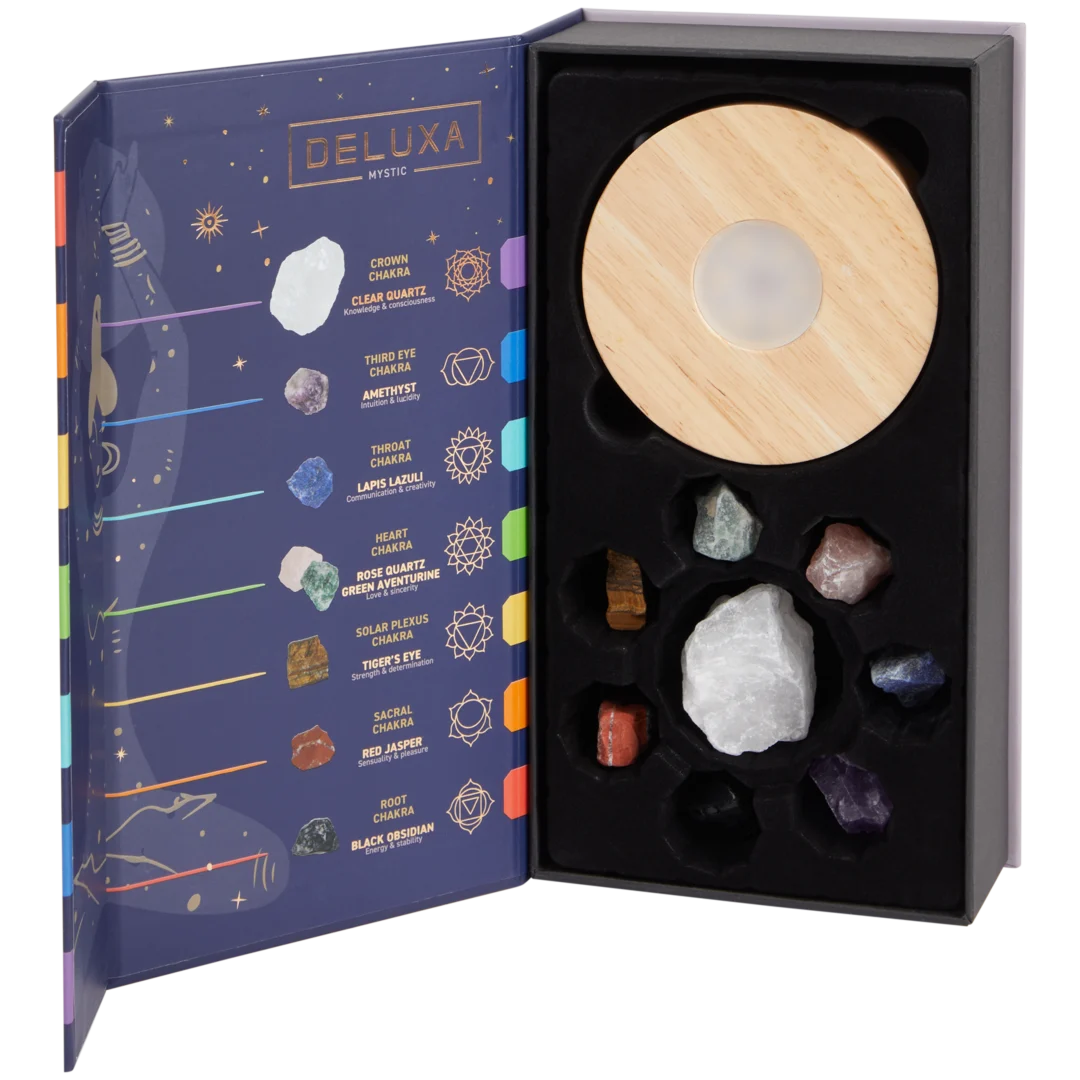 Lampe 7 chakras avec cristaux Deluxa 5