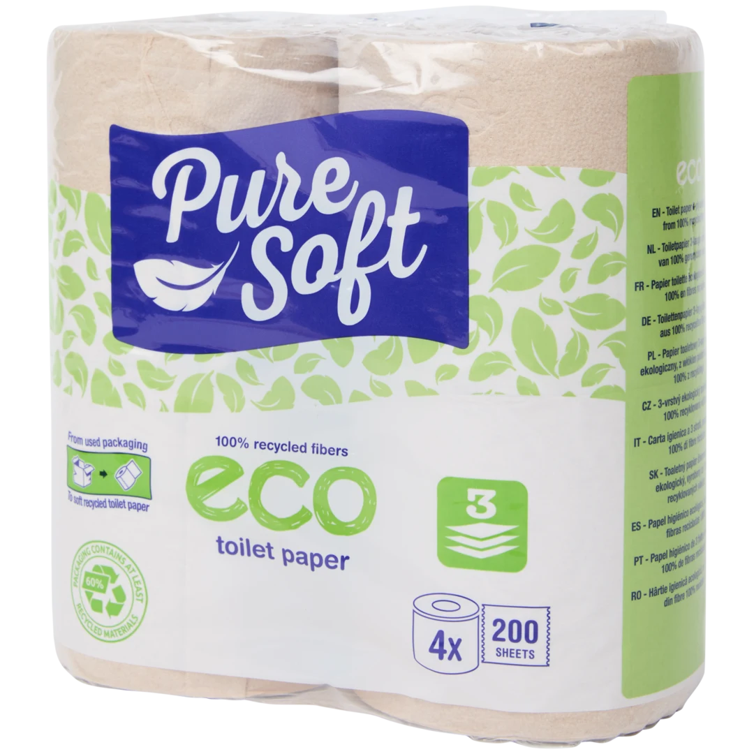 Papel higiénico ecológico Pure Soft 1