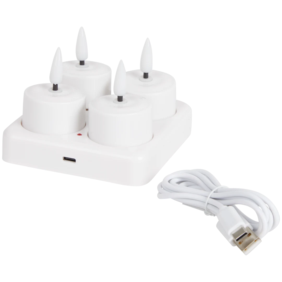Bougies chauffe-plats électriques Blanc 1
