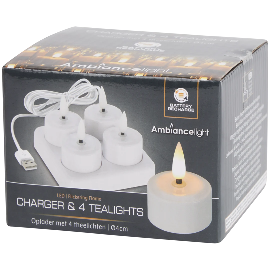 Bougies chauffe-plats électriques Blanc 3