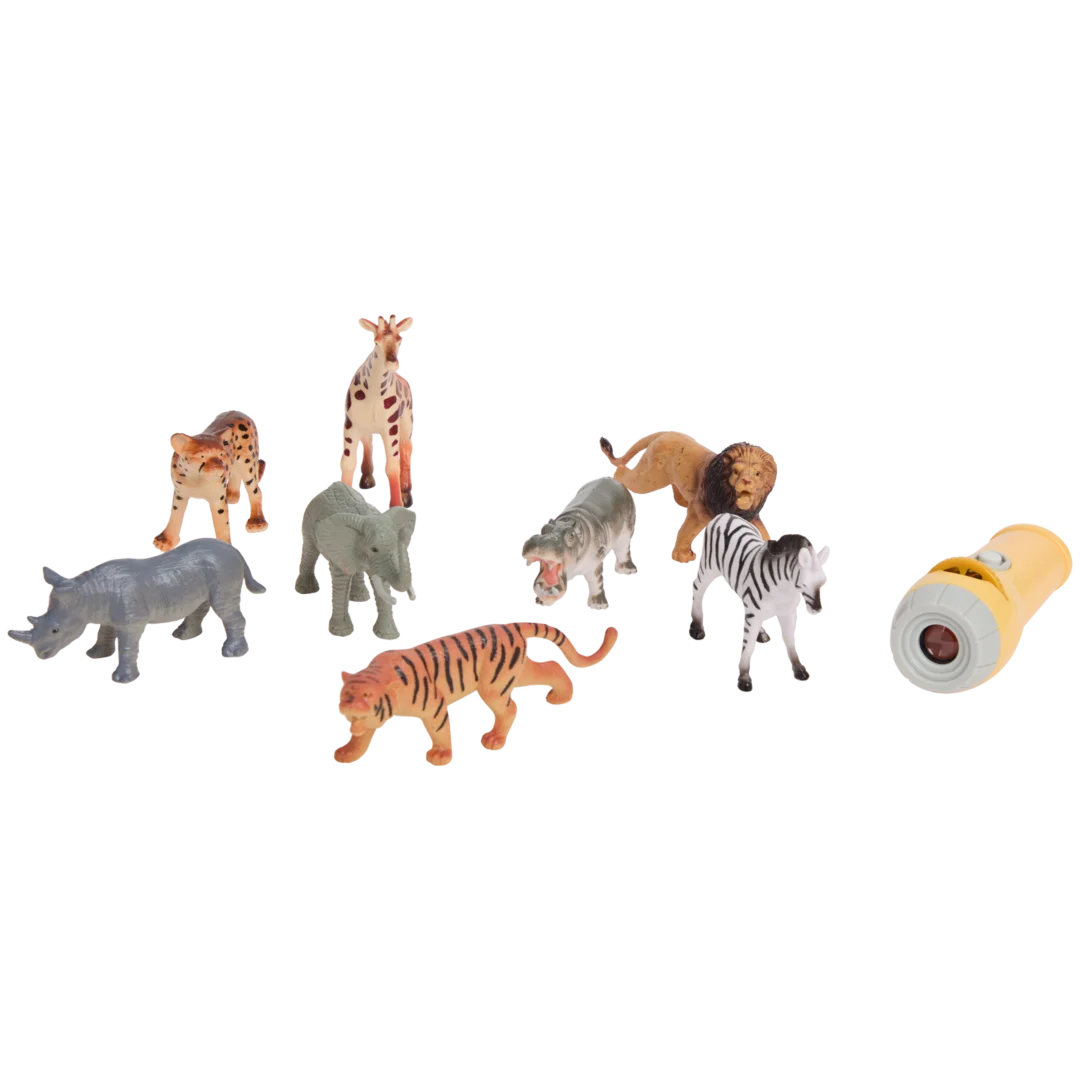 Figurines d'animaux avec lampe projecteur 3