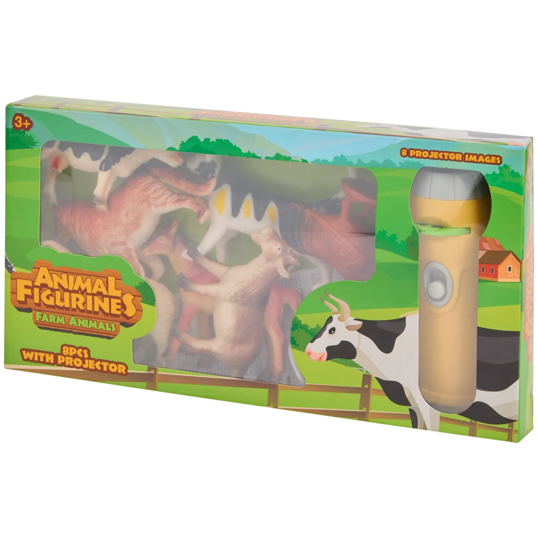 Figurines d'animaux avec lampe projecteur 5