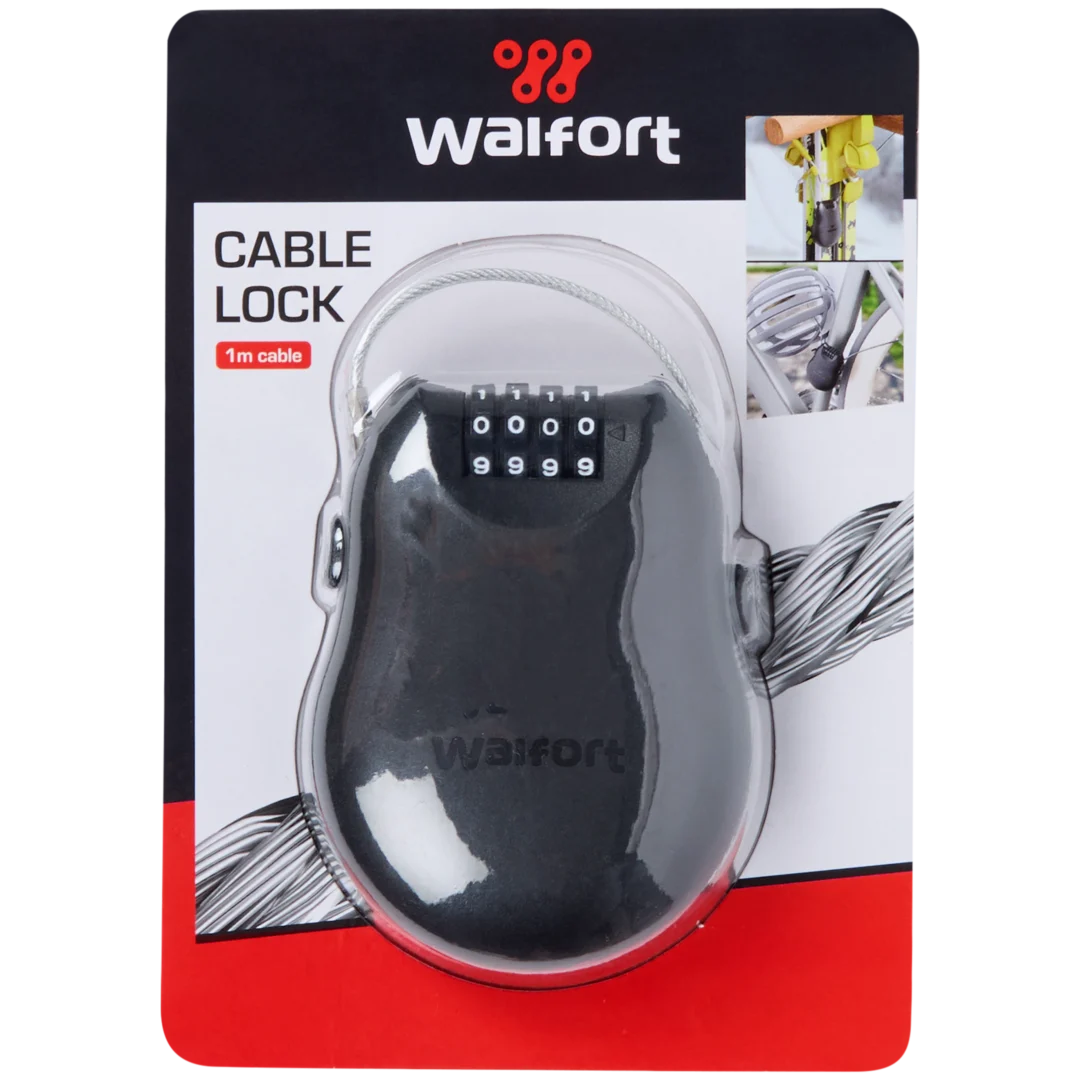 Cadenas à combinaison avec câble Walfort 2