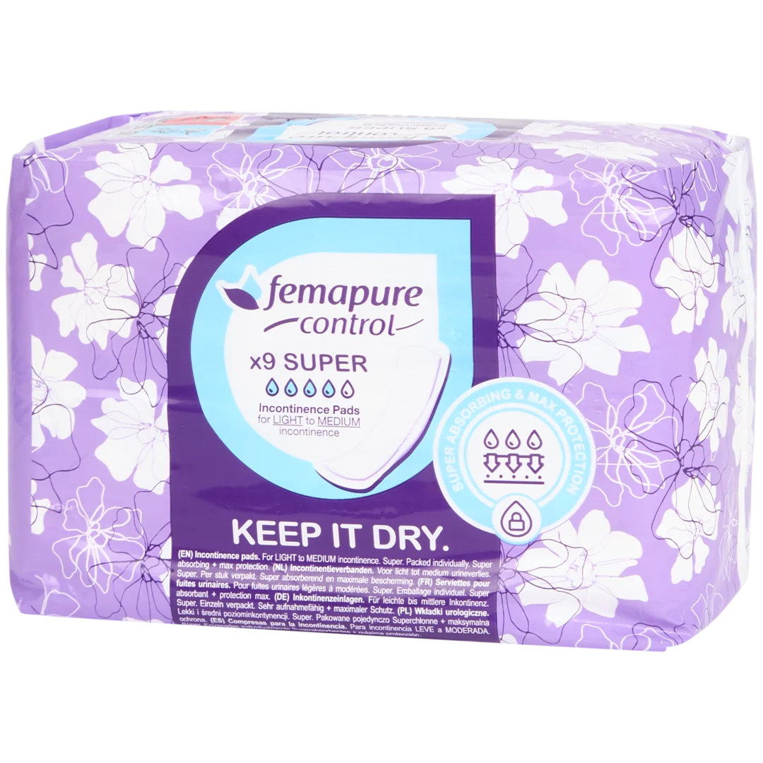 Serviettes pour incontinence Femapure Super 1