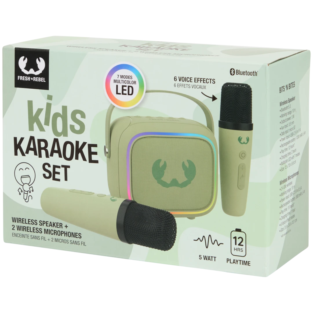 Kit de karaoke sem fios Fresh ’n Rebel Kids 6
