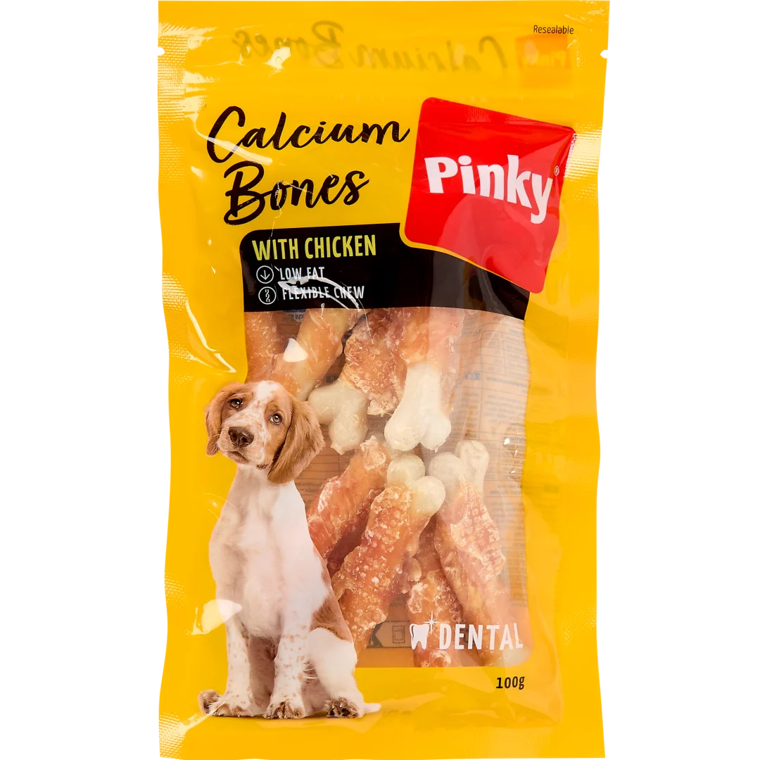 Psí pamlsky Pinky Calcium Bones 1