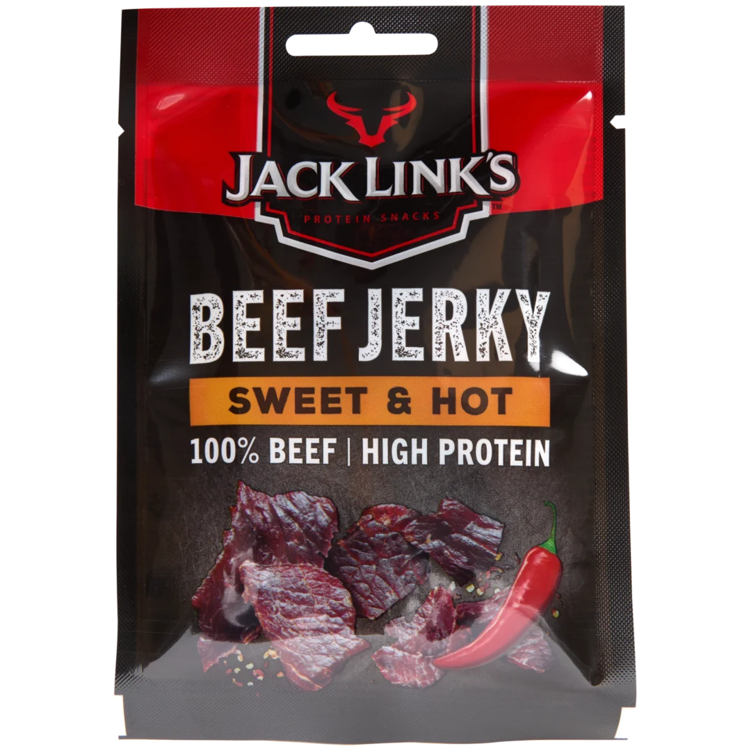 Jack Link's beef jerkey Sweet & Hot 1