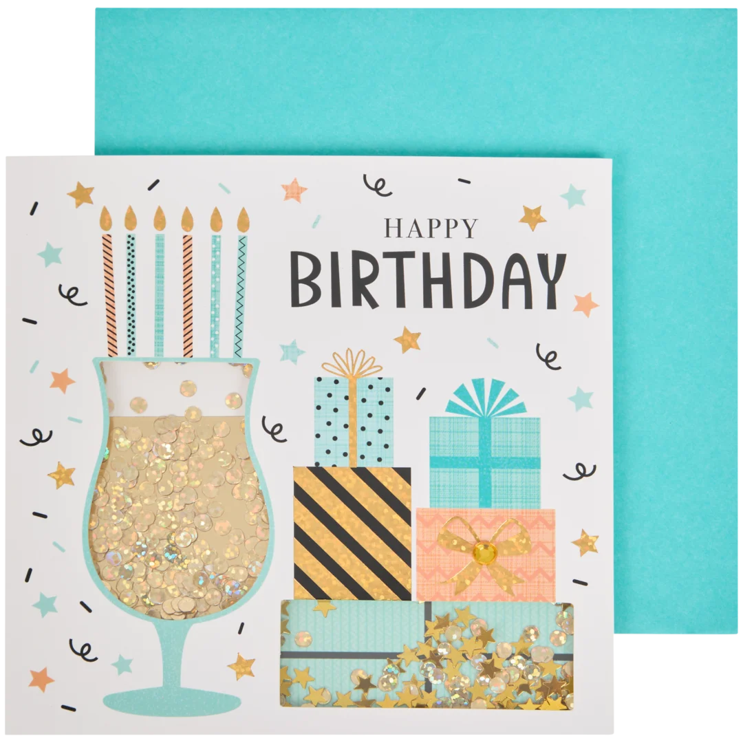 Carte de vœux avec confettis 5