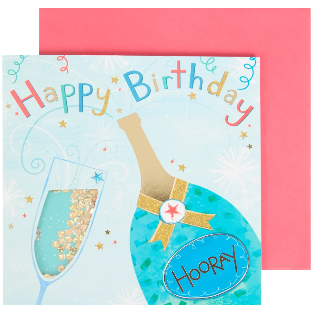 Carte de vœux avec confettis 2