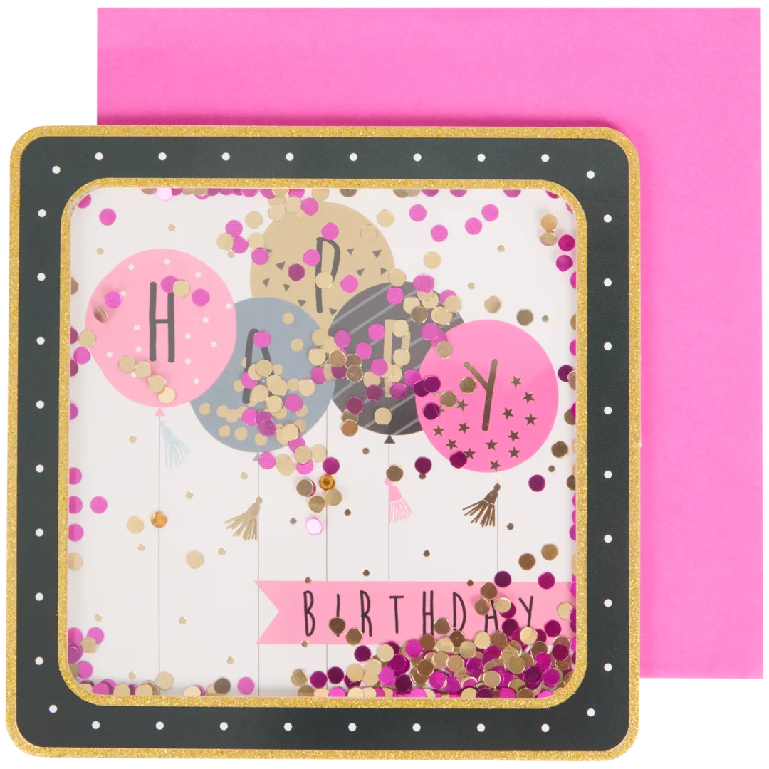 Carte de vœux avec confettis 1