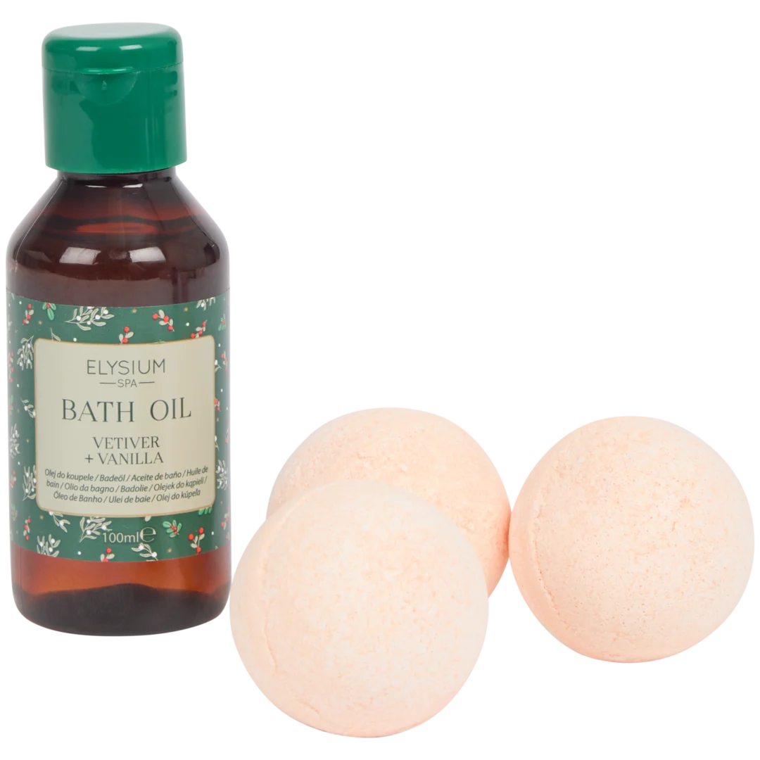 Elysium Spa Badeöl + Sprudelbadekugel-Set 2