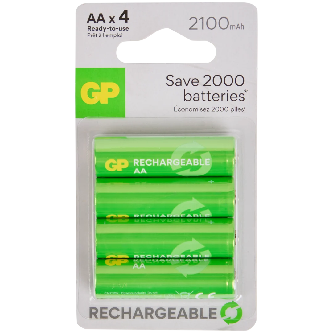 Pilas recargables GP AA 1