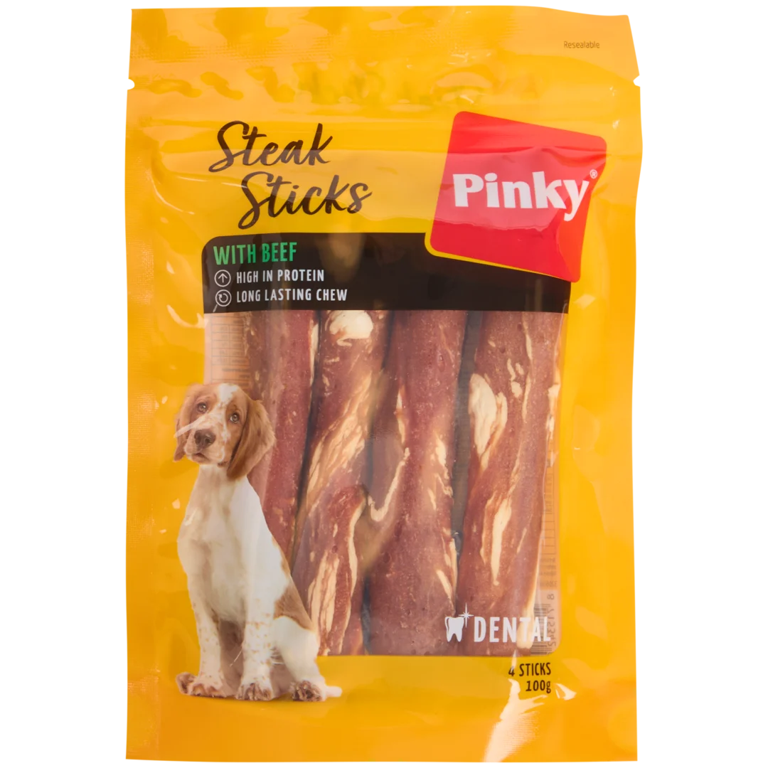 Pinky Steak Sticks Hundesnacks 1