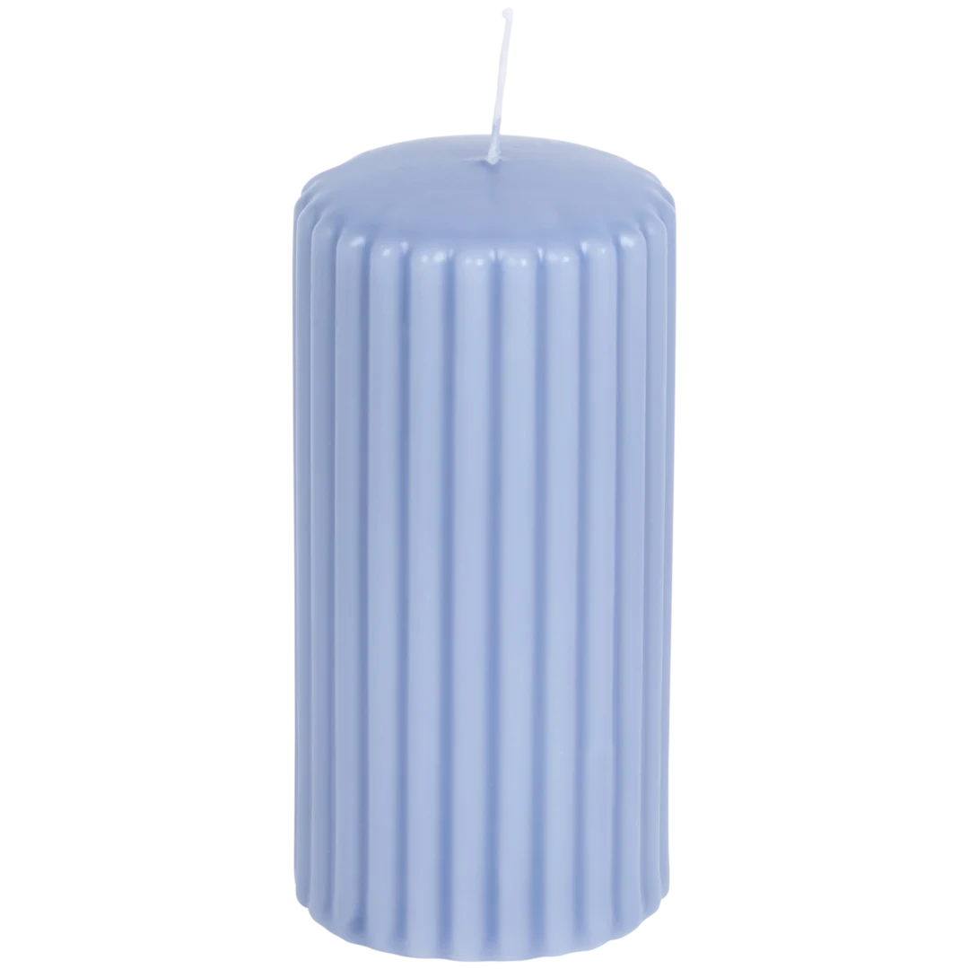 Stumpenkerze geriffelt 5