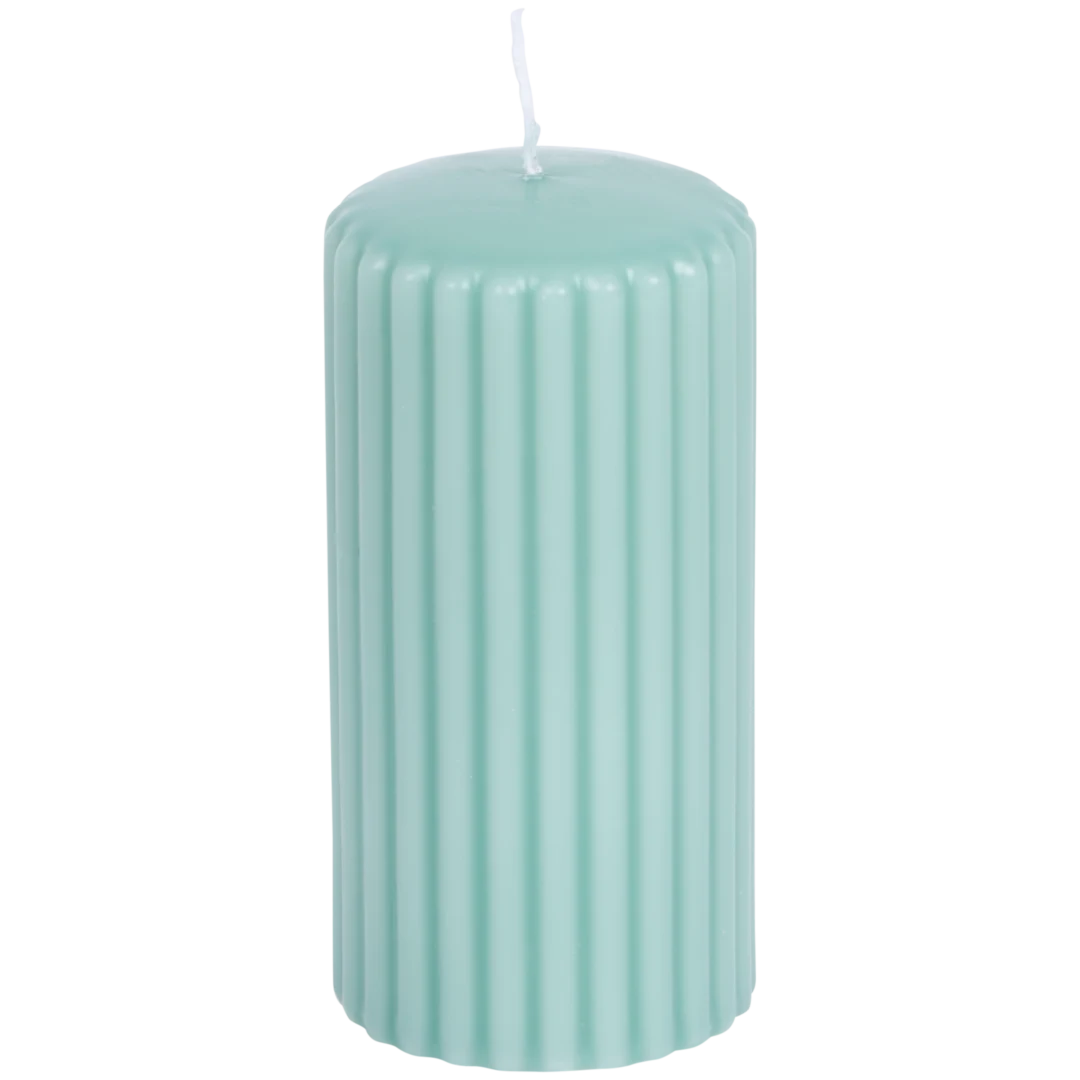 Stumpenkerze geriffelt 7