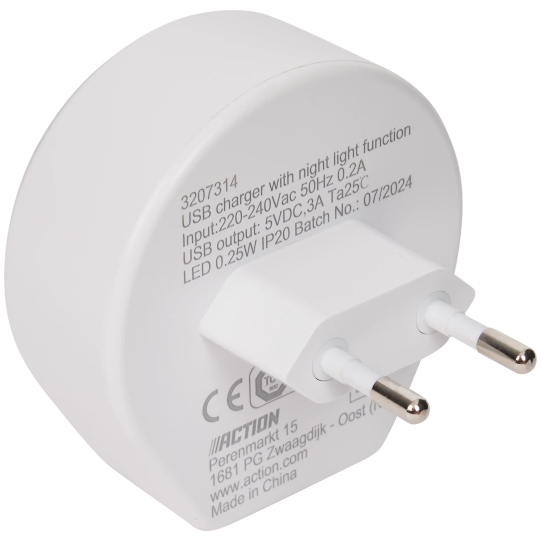 Chargeur USB-C avec veilleuse 2