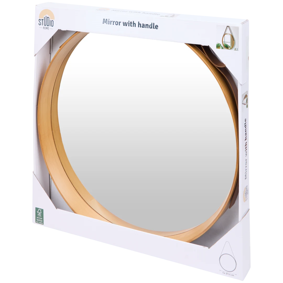 Miroir avec boucle en similicuir Studio Home 3