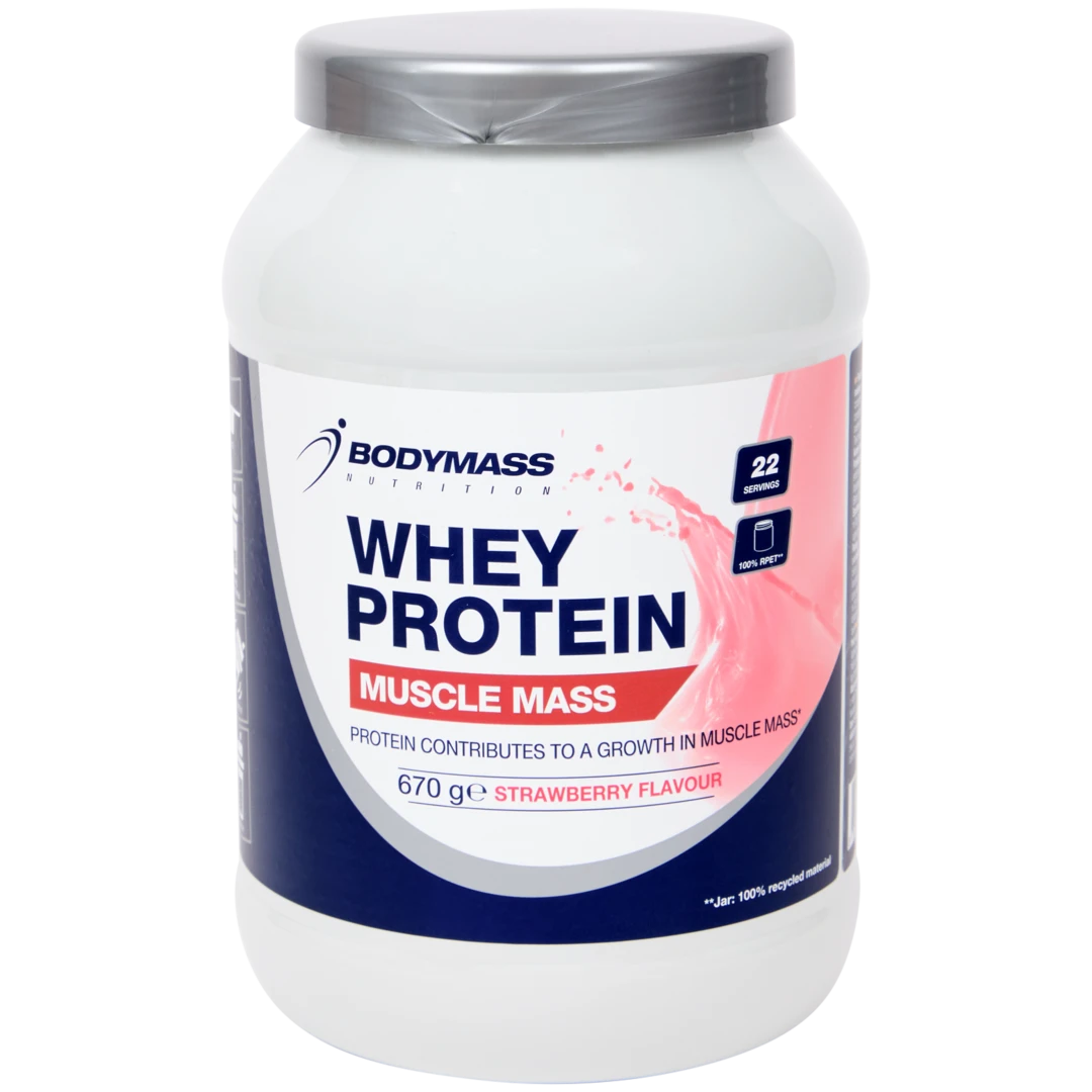 Proteína whey Bodymass Morango 1