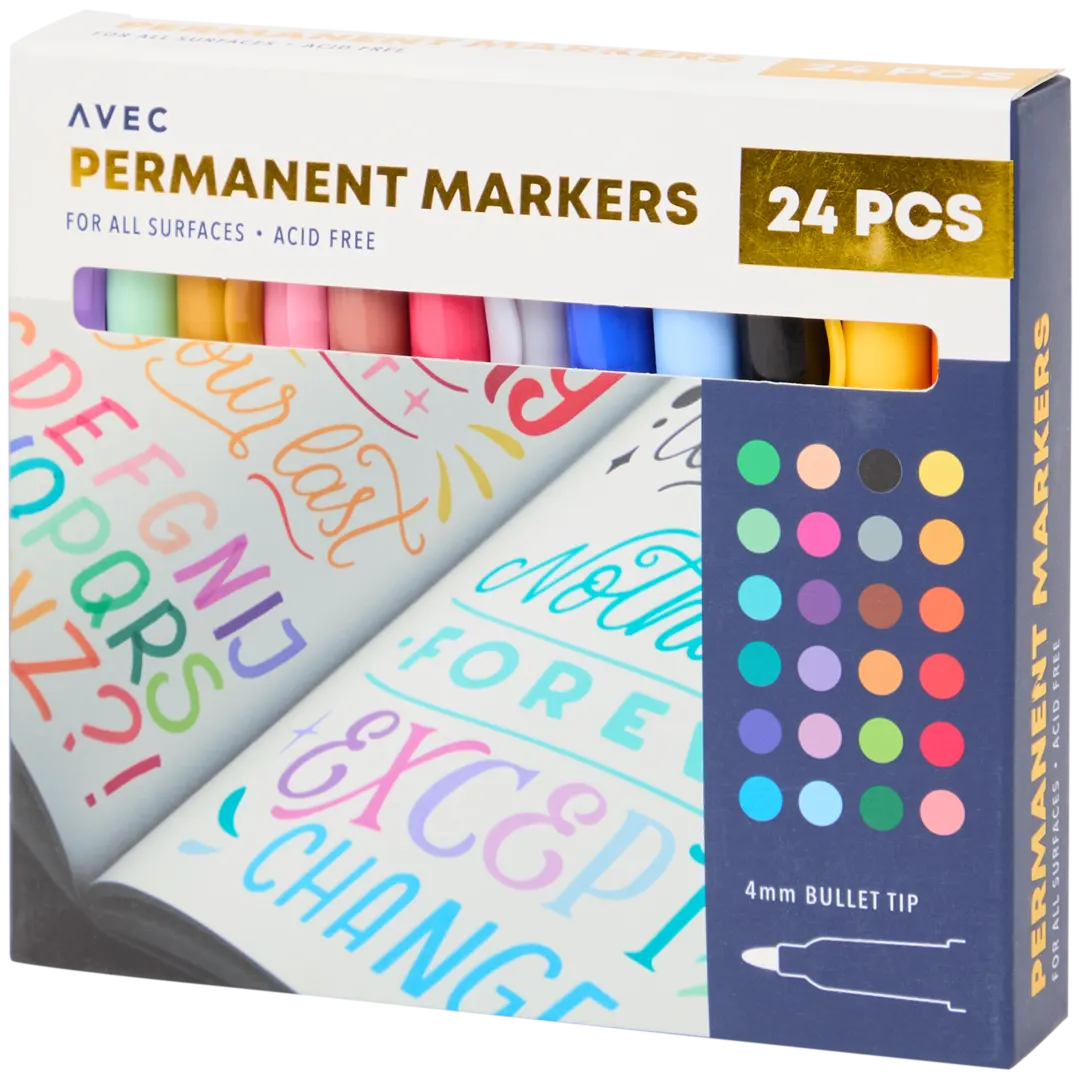 Marqueurs permanents Avec 2