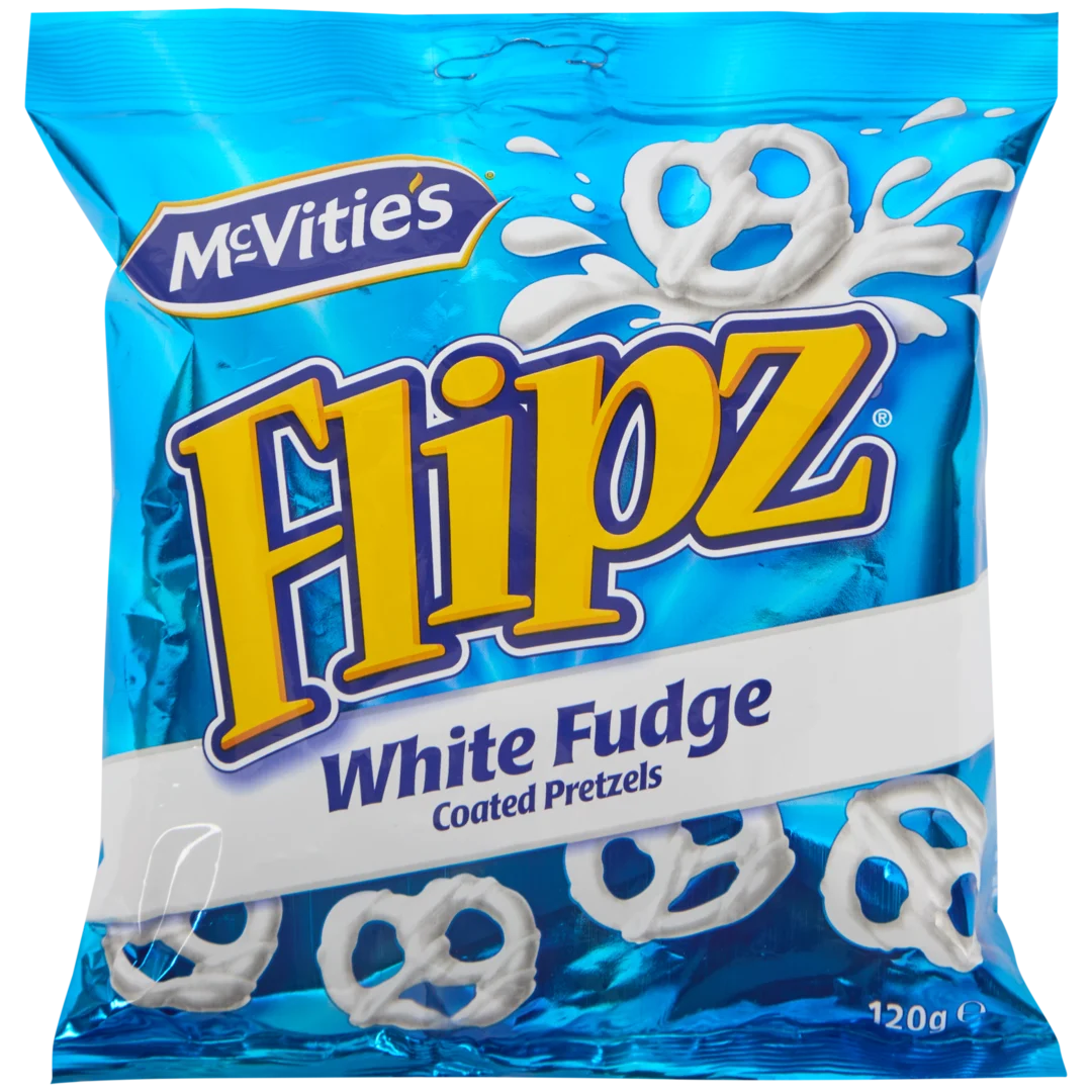 McVitie’s Flipz Coated Pretzels White Fudge 1