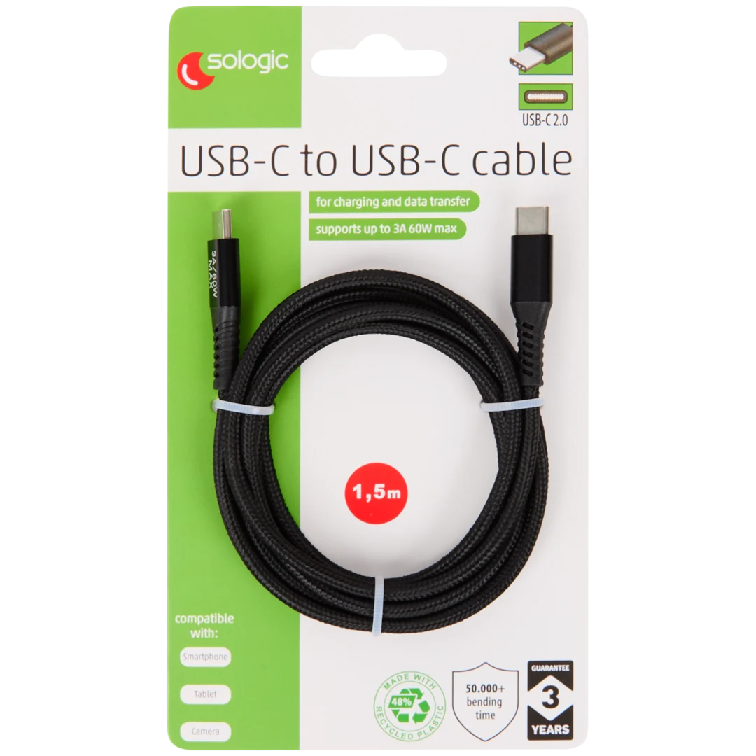 Cavo dati e alimentazione Sologic USB-C a USB-C 6