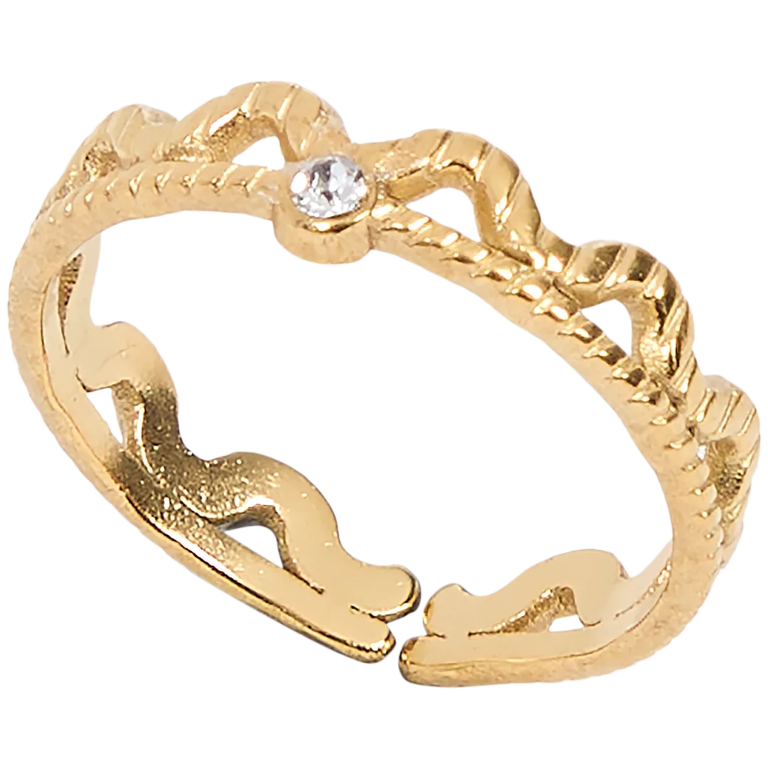 Vergulde ring 10