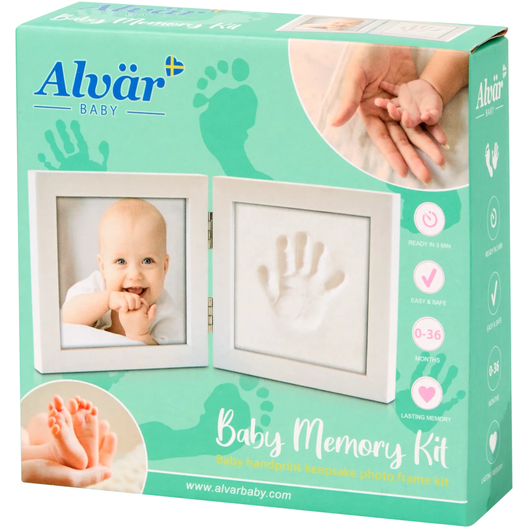 Alvär fotolijst met kleiafdruk 1