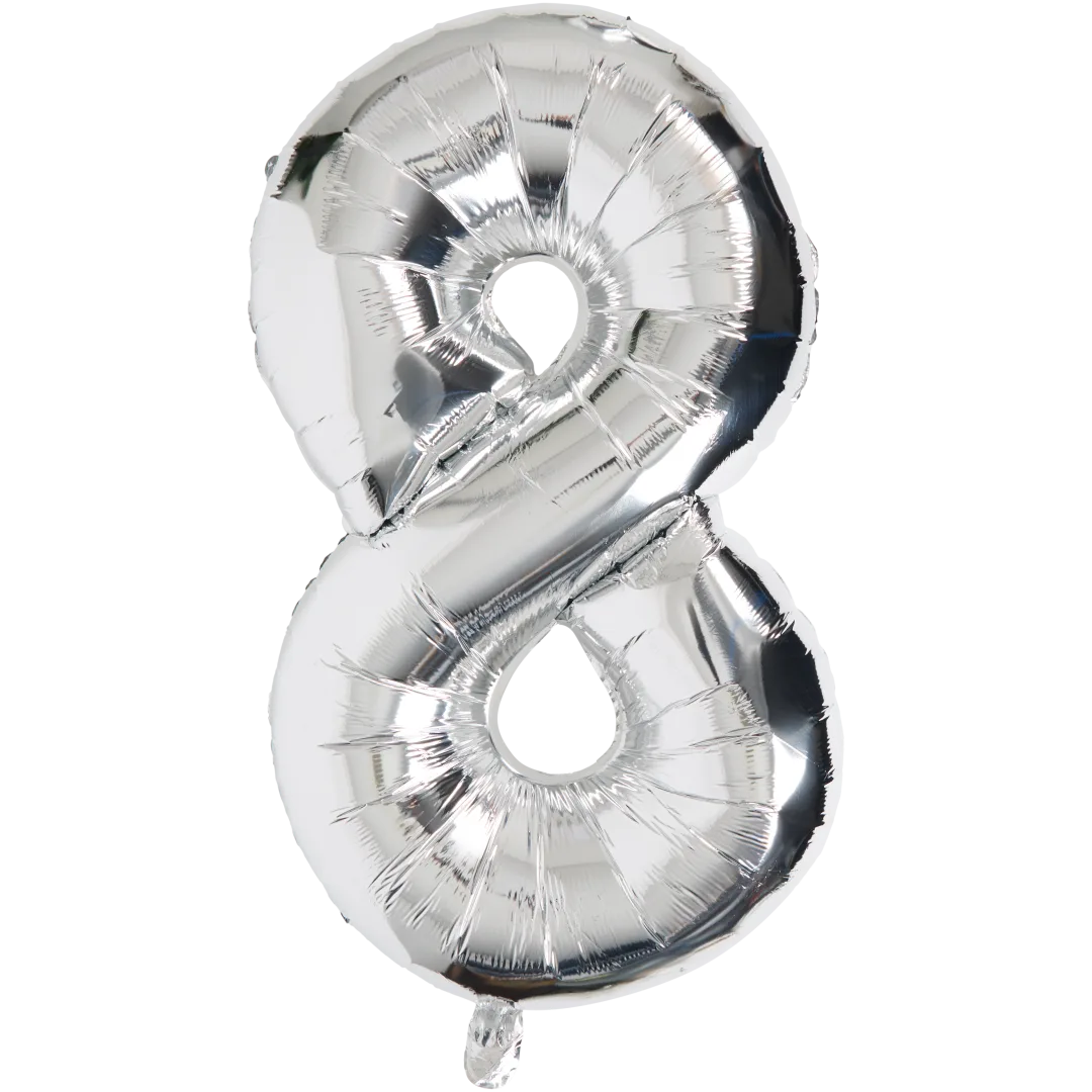 Ballon mylar chiffre 2