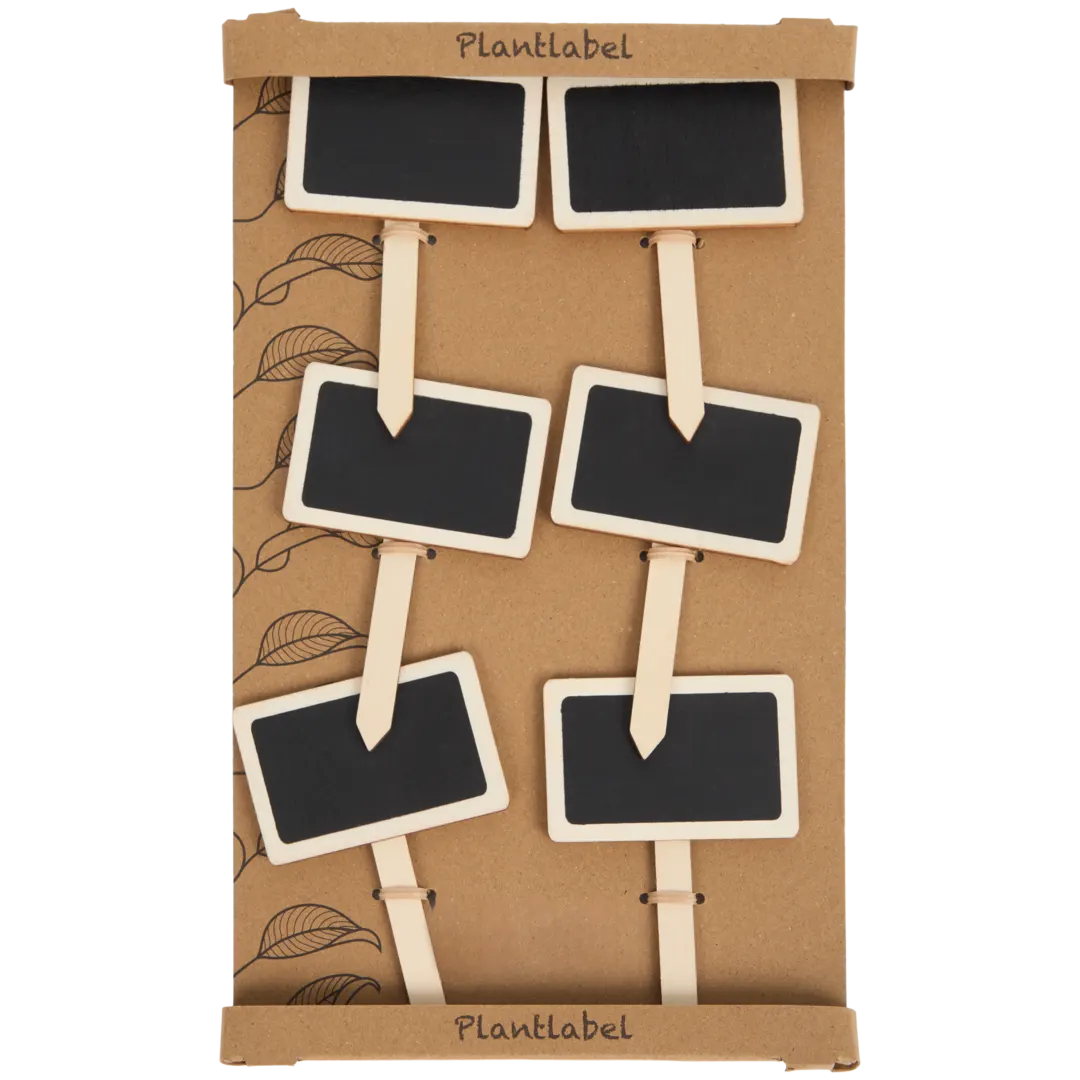 30 Bambus Pflanzenschilder - Wetterfest Mit Marker 18x6cm