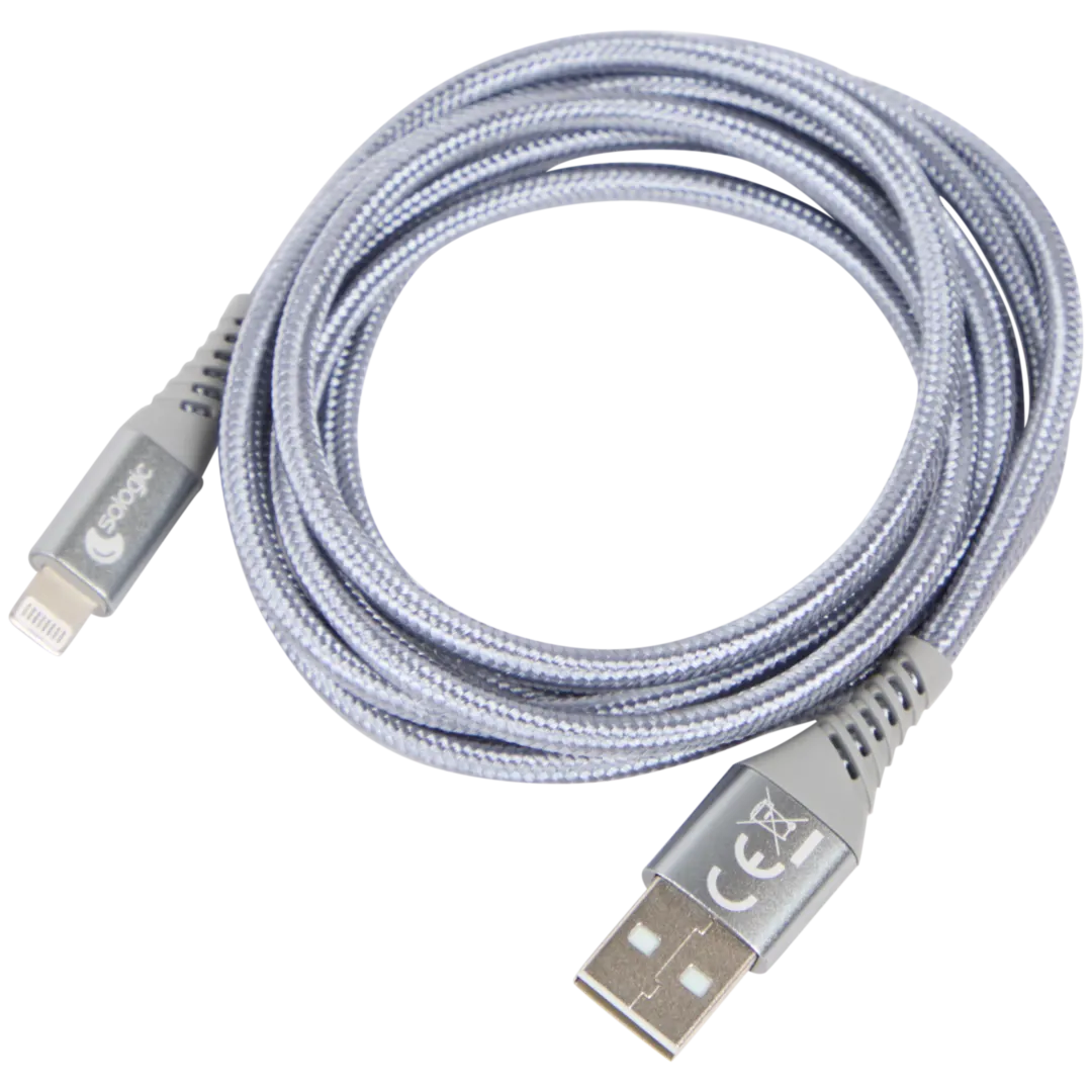 Kabel do ładowania i przesyłania danych Sologic 8-pinowy 3