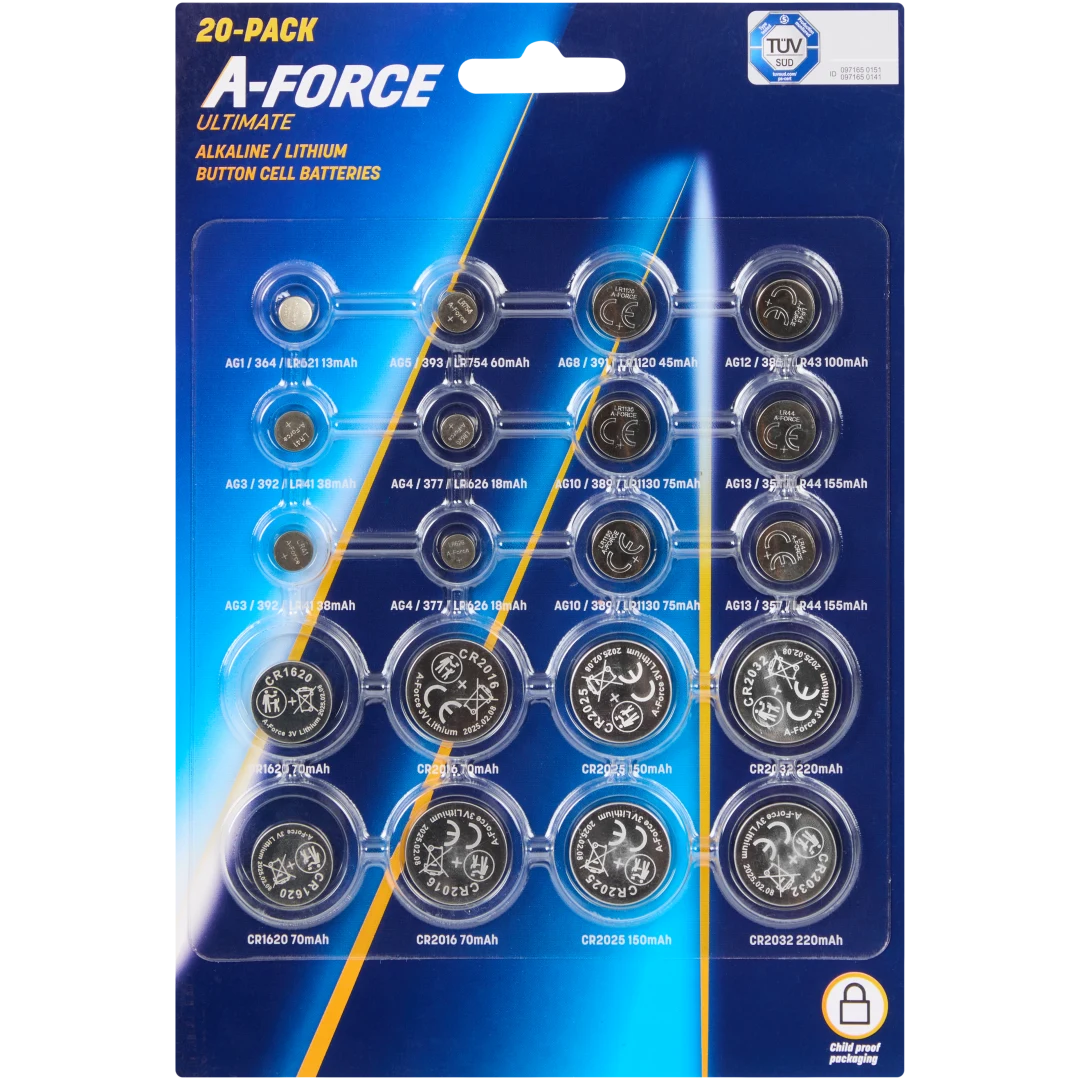 A-Force lithium knoopcelbatterijen 1