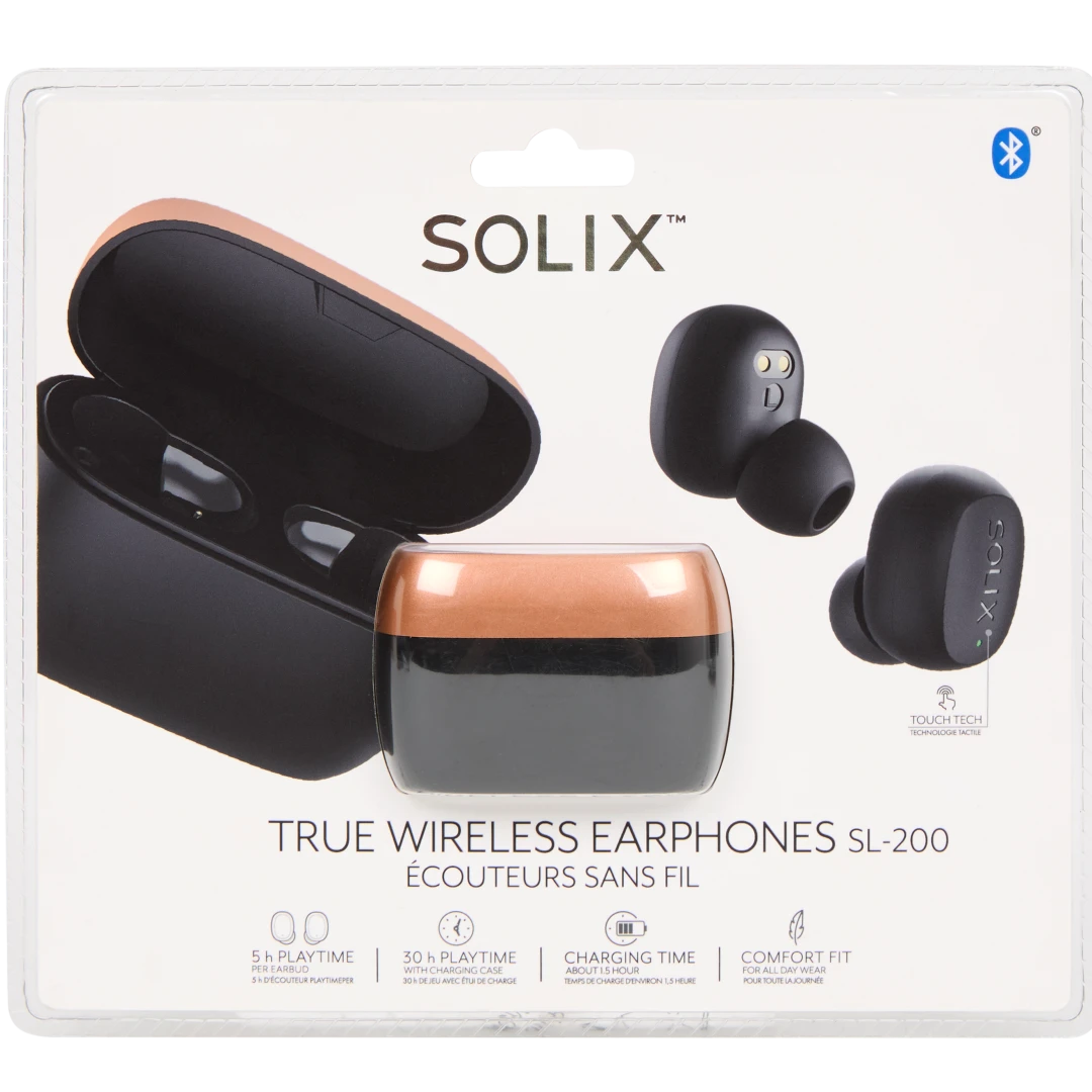 Bezdrátová sluchátka do uší Solix 5