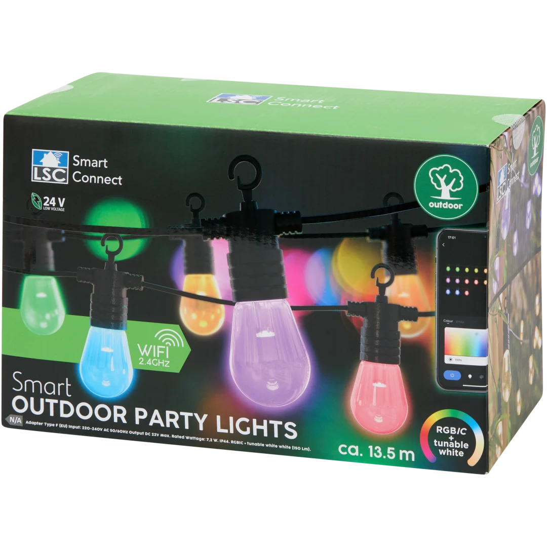 Guirlande lumineuse intelligente extérieure LSC Smart Connect 1