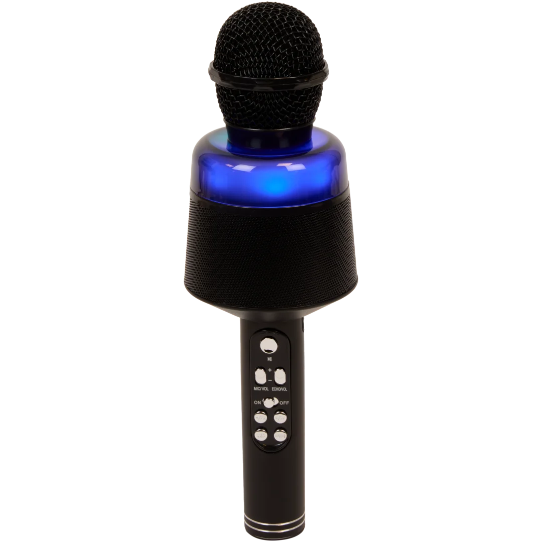 Bezprzewodowy mikrofon karaoke z oświetleniem 2